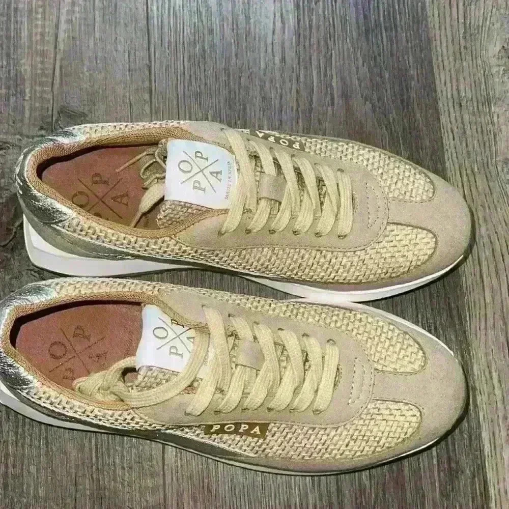 Popa Wholesale Tai Habana Beige sneakers size 36/US 6 - Picture 7 of 15